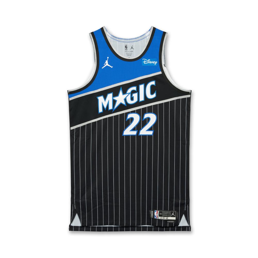 Franz Wagner Orlando Magic 2025-2026 Game Worn Statement Edition Jersey

NIKE, NIKE MESH JERSEY, SIZE 50 (+6 LENGTH)

MESH

This away ‘Statement Edition’ jersey was worn by Franz Wagner on November 12, 2025 when the Orlando Magic played the New York Knicks.

Wagner finished with 28 points, 9 rebounds, 4 assists, 2 steals, and 1 block. The Magic beat the Knicks, 124-107.

Franz Wagner was drafted with the 8th pick in the 1st round of the 2021 draft out of the University of Michigan. Wagner has a versatile game, showing surprising quickness and ball handling for his size. He has steadily improved in nearly every statistic since his rookie season, emerging as one of the most exciting talents on a young Magic team alongside star Paolo Banchero.

Wagner was a 2022 NBA All-Rookie First Team selection. He was also a 2023 All-FIBA World Cup Second Team selection after helping Germany win their first-ever FIBA Basketball World Cup title. Wagner lit up the courts the past summer in Paris as well, with his deft athletic ability a major asset to his home country of Germany. At the time of cataloging, he has career averages of 19.2 points per game, 4.9 rebounds per game, and 3.6 assists per game.

This jersey has been photomatched by PSA.