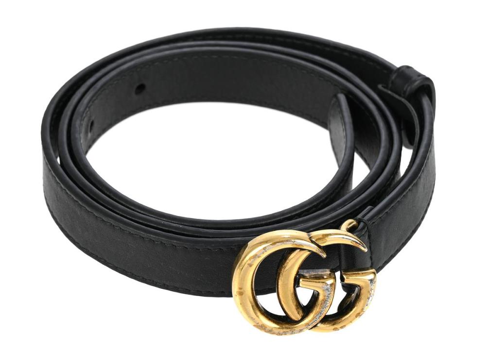 Accessories

Belts

BELT, GUCCI, GG, black leather, buckle GG, length 85 cm, width 2,5 cm, box.
