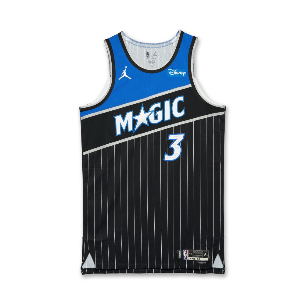 Desmond Bane Orlando Magic 2025-2026 Game Worn Statement Edition Jersey

NIKE, NIKE MESH JERSEY, SIZE 50 (+6 LENGTH)

MESH

This away ‘Statement Edition’ jersey was worn by Desmond Bane on November 12, 2025, when the Orlando Magic played the New York Knicks.

Bane finished with 22 points, 6 rebounds, and 8 assists. The Magic beat the Knicks, 124-107.

Desmond Bane was drafted with the 30th pick in the 1st round of the 2020 NBA Draft out of Texas Christian University. At the time of cataloging, he has career averages of 18 points per game, 4.6 rebounds per game, and 3.8 assists per game. Bane was selected to the NBA All-Rookie 2nd Team in 2021.

This jersey has been photomatched by PSA.