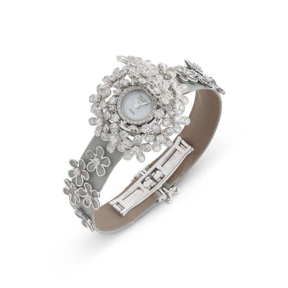 VAN CLEEF & ARPELS MONTRE DE DAME TRANSFORMABLE "SOCRATE" DIAMANTS