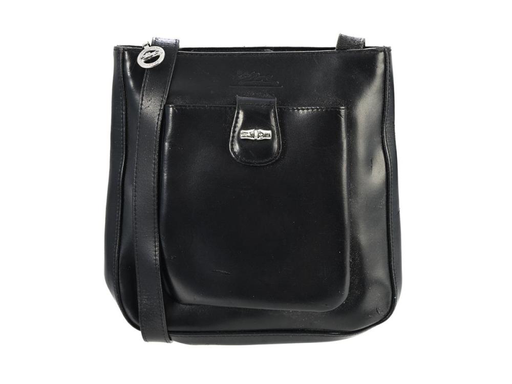 Accessories

Handbags

BAG, LONGCHAMP, black leather, silver-tone hardware, 21x22x5 cm, signs of wear.