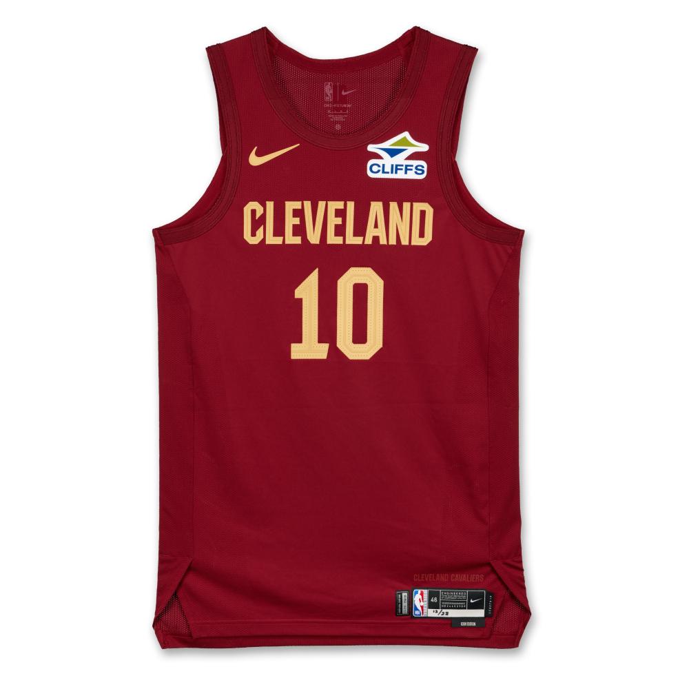 Darius Garland Cleveland Cavaliers 2025-2026 Game Worn Icon Edition Jersey

NIKE, NIKE MESH JERSEY, SIZE 46 (+4 LENGTH)

MESH

This home ‘Icon Edition’ jersey was worn by Darius Garland on December 23, 2025 when the Cleveland Cavaliers played the New Orleans Pelicans.

Garland finished with 10 points, 1 rebound, and 8 assists. The Cavaliers beat the Pelicans, 141-118.

Emerging as a promising talent, Garland was selected as the 5th overall pick in the 2019 NBA Draft, quickly showcasing his exceptional ball-handling skills and scoring abilities on the court. At the time of cataloging, he has career averages of 18.9 points per game, 2.6 rebounds per game, and 6.7 assists per game. He is a 2-time NBA All-Star.

This jersey has been photomatched by Sotheby’s Photomatching.