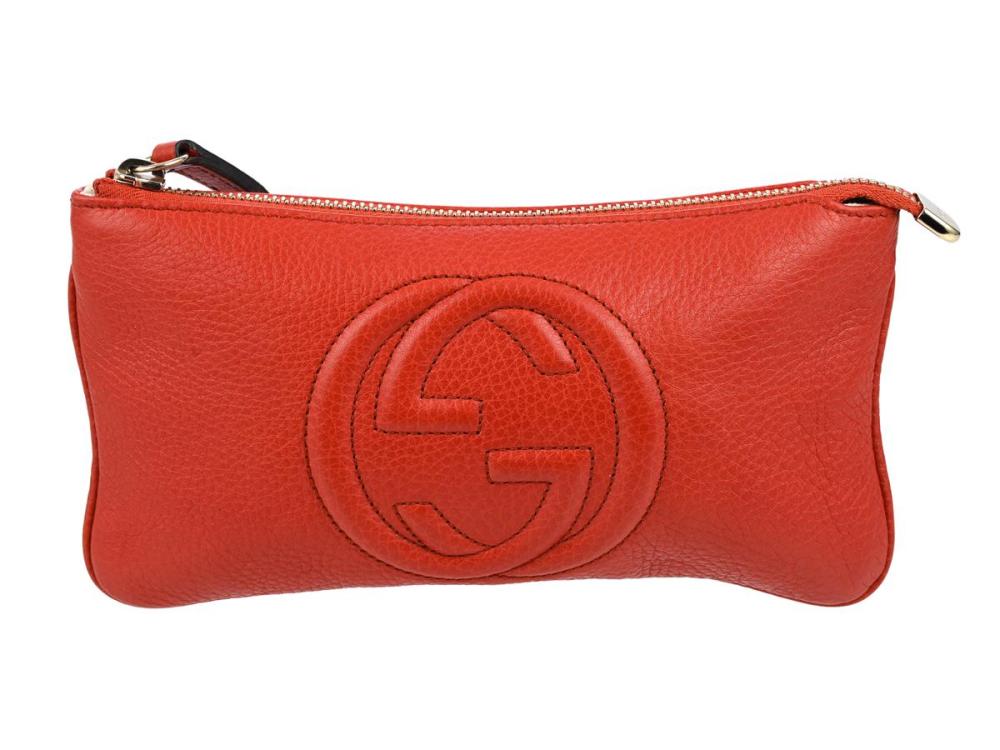 Accessories

Handbags

POCHETTE, GUCCI, orange leather, Logo GG, gold-tone hardware, 22x12 cm, marked 295840-002122.