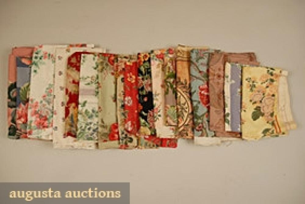 17 PRINTED COTTON FABRIC SAMPLES, 20th C

Mostly French, some American, good-excellent.		
Bid Online
Price Realized: $258.75Category:FabricEra:1920-1949
11.7075.1044.168