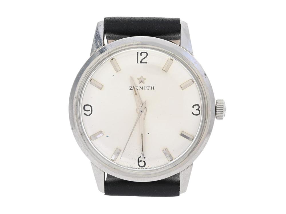 Watches

Zenith

ZENITH, "Swiss Made T", men´s wristwatch, 31 mm, Cal 2532, Serial no. 6456766, Case no. 801A557, steel, manual winding, plastic crystal, approx. 1967.