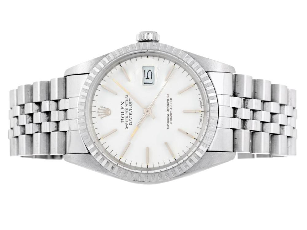 Watches

Rolex

ROLEX, Oyster Perpetual, Datejust (T Swiss Made T), Chronometer, Ref no. 16030, Serial no. 8921006, Cal 3035, Movement no. 1468874, Case no. 16000, men´s wristwatch, 36 mm, steel, self winding, plastic crystal, date, needs overhaul, Jubilee bracelet, folding clasp, Ref no. 62510H-H/555, approx. 1985.
