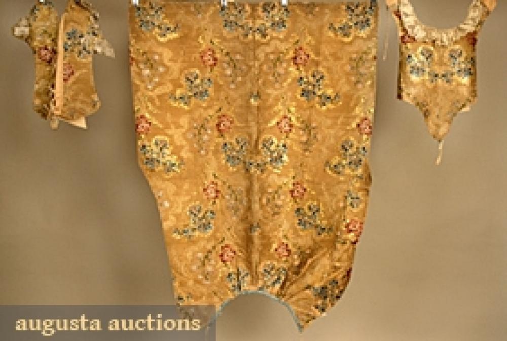 3 CHILDREN’S SAILOR GARMENTS, c. 1900

1 red wool dress trimmed w/ white silk braid; 1 navy wool twill dress w/ insignia; 1 white linen middy blouse & dickie, fair-excellent.		
Bid Online
Price Realized: $195.50Category:ChildrensEra:1890-1920
11.7406.21.333