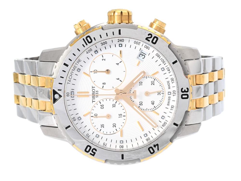 Watches

Tissot

TISSOT, PRS 200, "Tachymetre", Serial no. XJZ667381, Ref no. T067.417.22.031.01, Case no. T067417 A, chronograph, men´s wristwatch, 42 mm, bicolour, quartz, sapphire crystal, date, original bracelet, folding clasp, Ref no. T067417, certificate, February 2021, box.