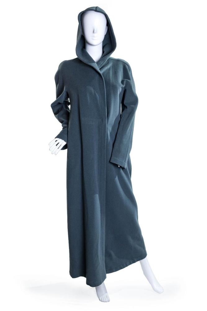 Description
A collection of Emporio Armani womenswear.

To include a black pencil skirt, with back zip closure, 76% polyamide, 24% elastane, of Italian size 42 (approx. UK size 10); and a black straight-leg trousers, with frontal zip closure, 100% polyester, of Italian size 42 (approx. UK size 10); and a military green straight-leg trousers, 97% lana wool and 3% elastane, of Italian size 42 (approx. UK size 10); and another malachite dyed coat, with hook-and-eye and button closure, (approx. UK size 10-12)

(4)

Grade B

Please note that the malachite-dyed coat is missing the Vetement Spa label.

Provenance: The Casandra Collection