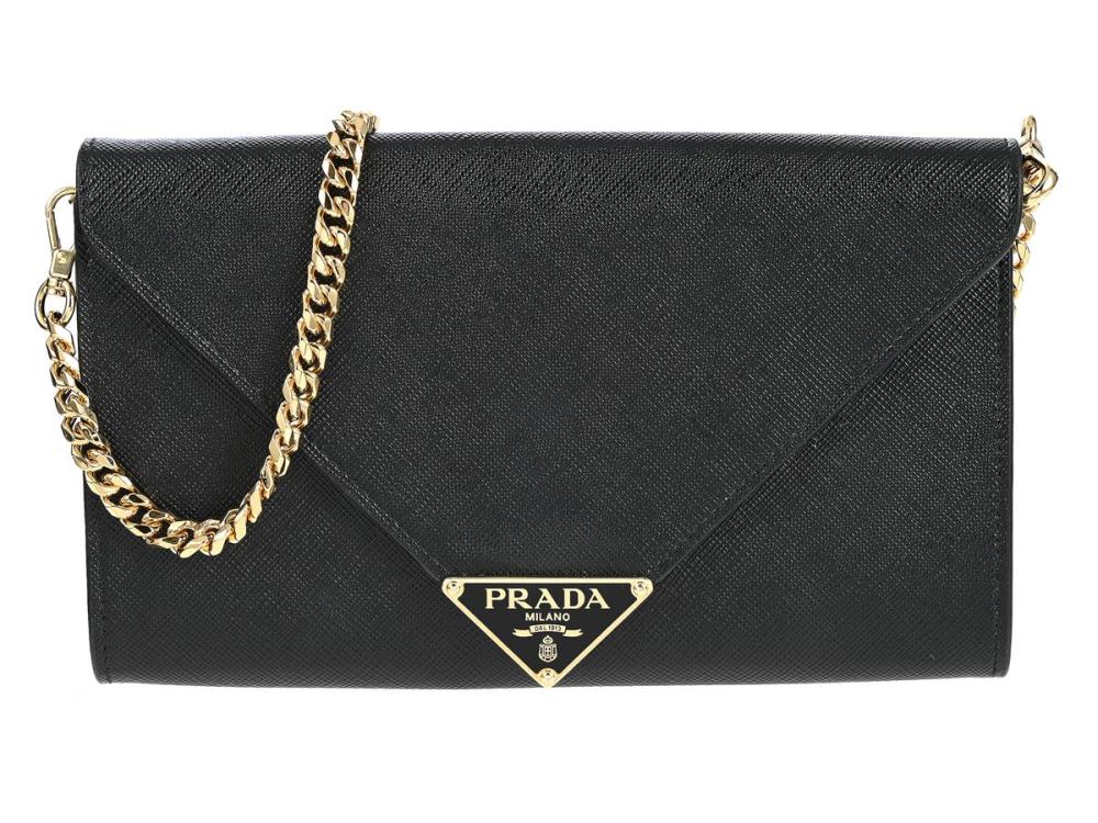 Accessories

Handbags

PRADA, BAG, Lux Envelope Wallet On Chain, black Saffiano leather, gold-tone hardware, 20x11x2 cm, detachable chain, detachable leather handels, dustbag, original box. Excellent Condition.