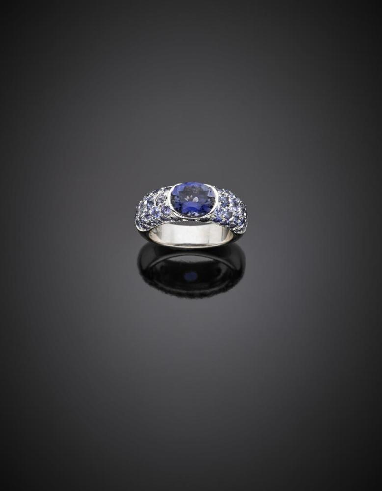 ADOLFO COURRIEROval ct. circa iolite and lilac gem pavé

ADOLFO COURRIEROval ct. circa iolite and lilac gem pavé
