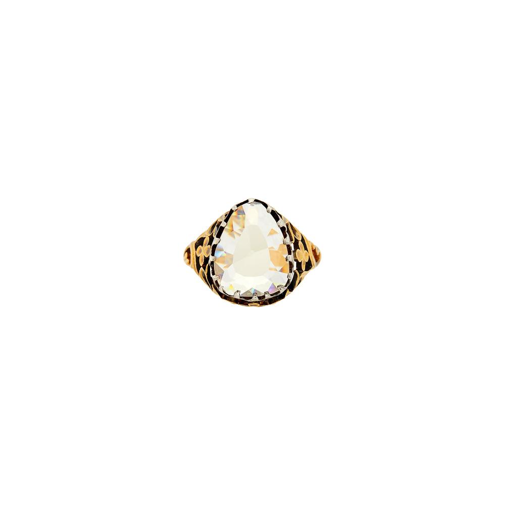 Property from a Prominent Maryland CollectionOne pear-shaped portrait diamond weighing 3.33 cts., ap. 4.6 dwts. Size 8.
The diamond has been weighed.

Diamond: M-N-O-P-VS, small natural at head, chip to point.                            
Any condition statement is given as a courtesy to a client, is an opinion and should not be treated as a statement of fact and our Organization shall have no responsibility for any error or omission. Please contact the specialist department to request further information or additional images that may be available.