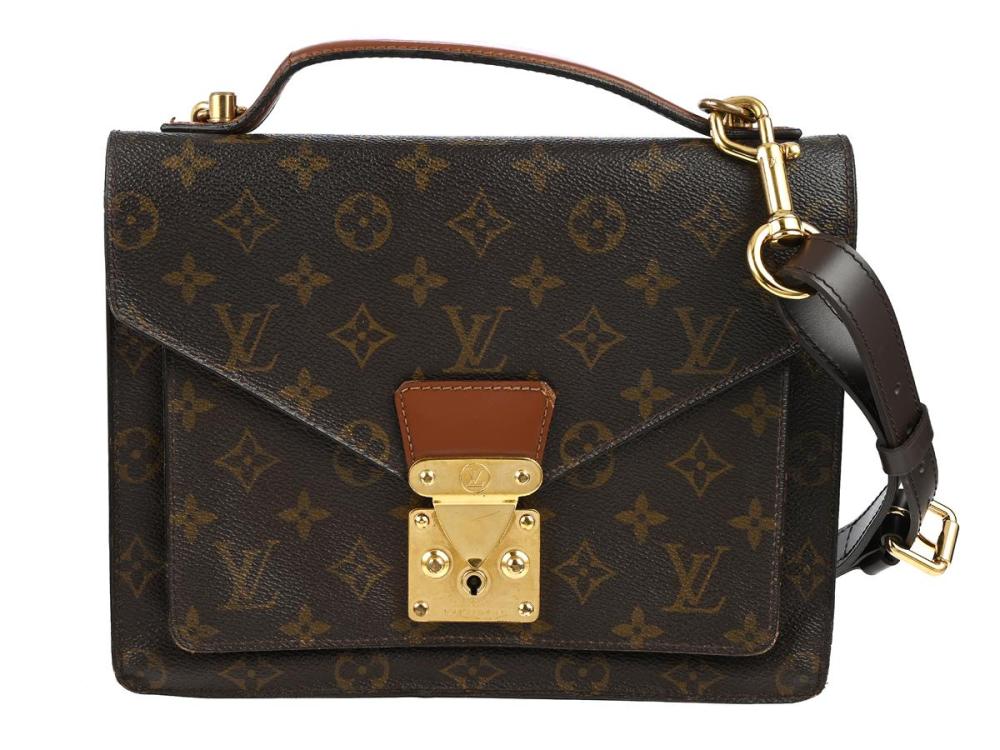 Accessories

Handbags

BAG, LOUIS VUITTON, Monceau Bag, monogram canvas, gold-tone hardware. 24x21x6 cm, detachable shoulder strap, broken inside compartment, signs of wear, dustbag.
