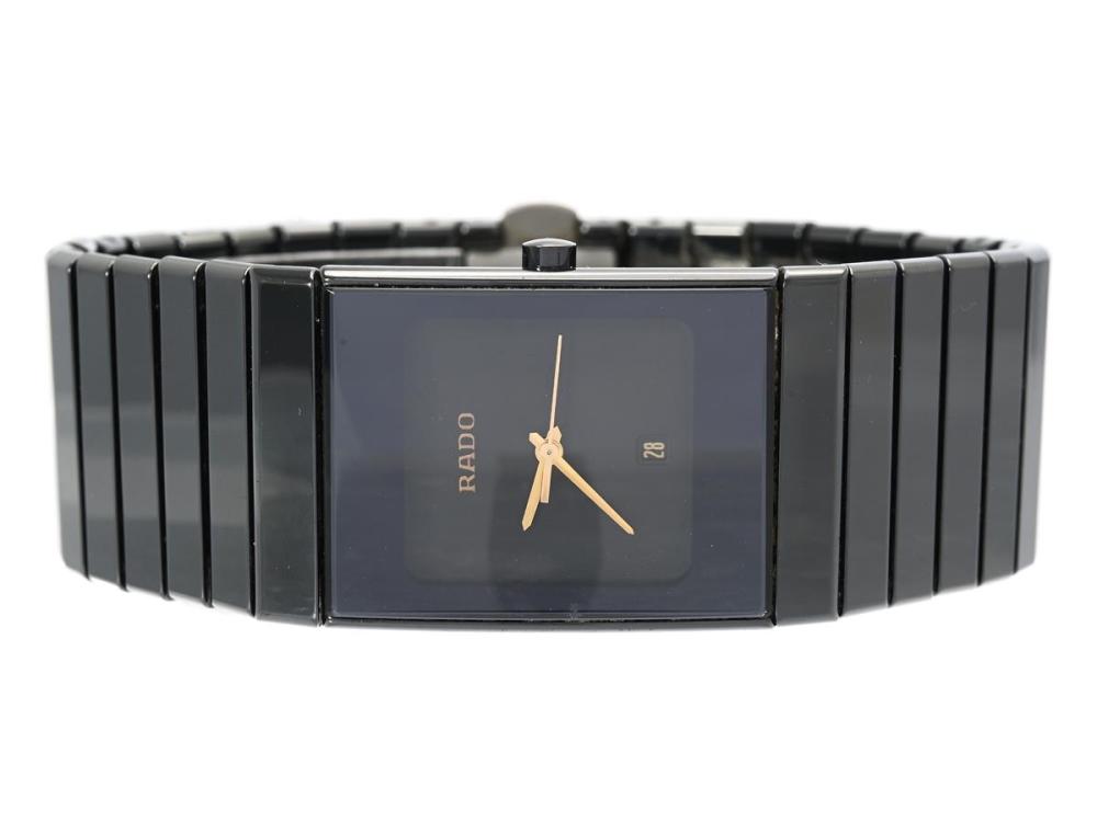Watches

Rado

RADO, Ceramica, Jubilé, Serial no. 38761576, Case no. 111.0348.3, midsize, 24 x 29,5 mm, high-tech ceramics, quartz, sapphire crystal (notch), date, integrated original bracelet, folding clasp in titanium, Ref no. 04189, certificate (not complete), January 1994, box (damaged).