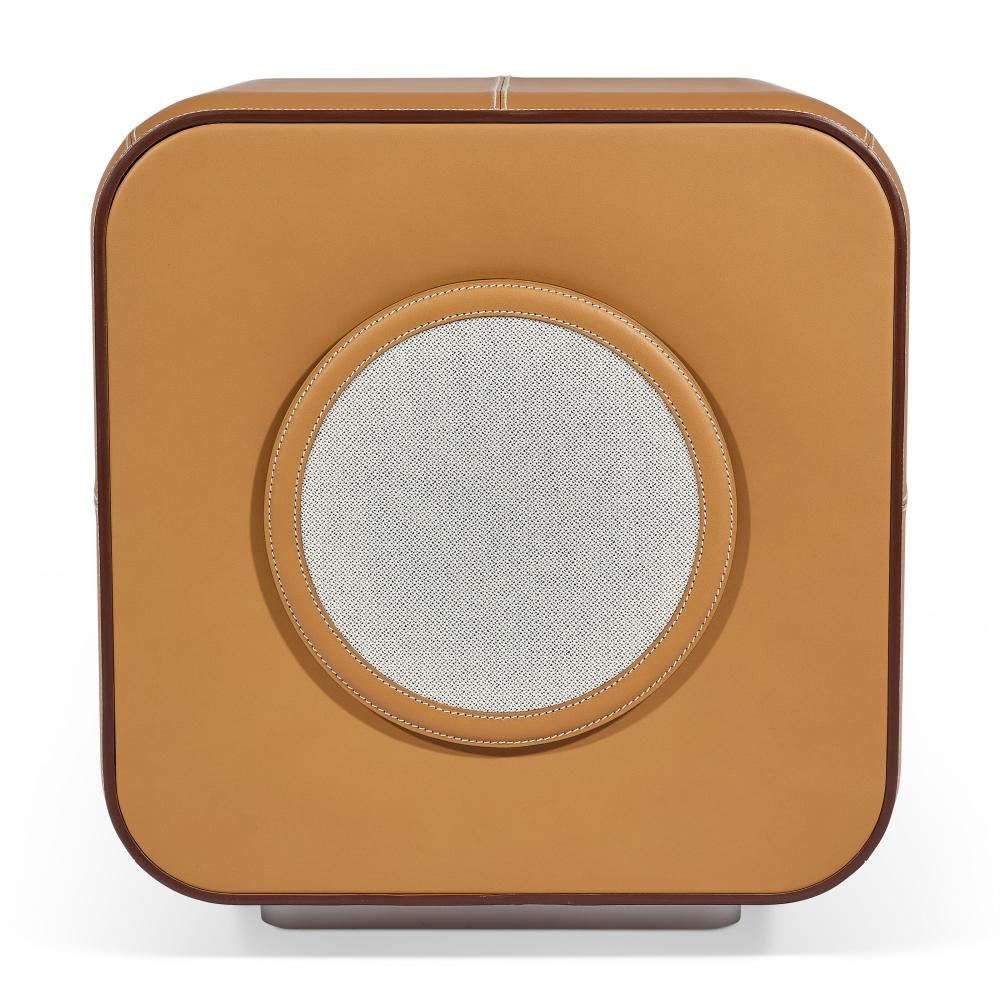 A NATURAL PIPPA COWHIDE CONNECTED SPEAKER