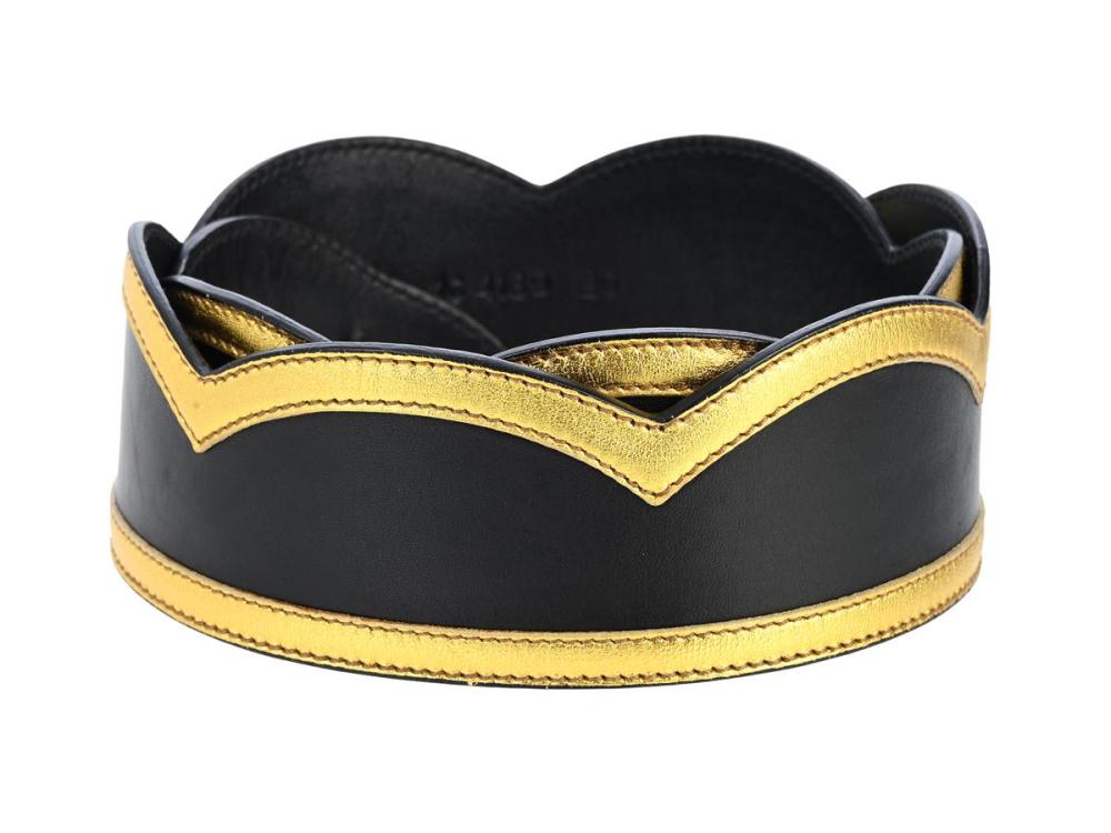 Accessories

Belts

BELT, PRADA, Vintage, black leather, gold-tone leather, length 70 cm width 5 cm,.