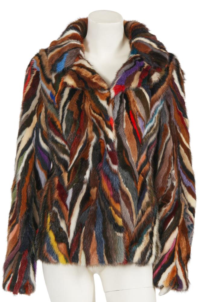 A Christian Lacroix multicoloured intarsia mink fur jacket, circa 2000

A Christian Lacroix multicoloured intarsia mink fur jacket, circa 2000

thin label to inner pocket, with hook and loop closure, concealed pockets, bust approx 102cm 40in

Share this lot: