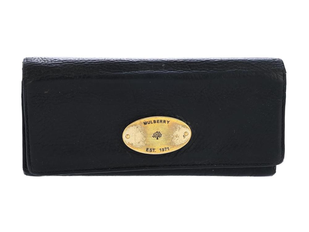 Accessories

Wallets

WALLET, MULBERRY, black leather, gold-tone hardware, 18,5x9x1 cm, box, signs of wear.