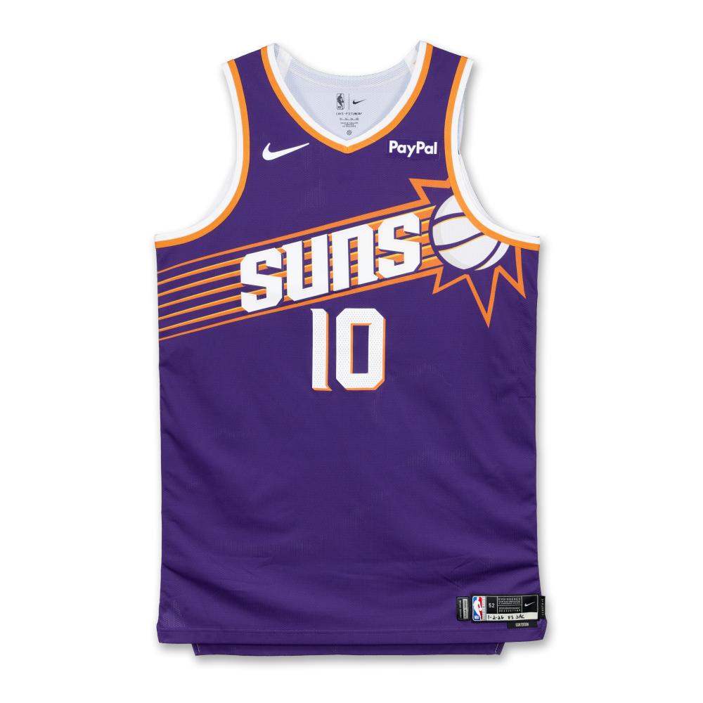 Khaman Maluach Phoenix Suns 2025-2026 Game Worn Icon Edition Jersey

NIKE, NIKE MESH JERSEY, SIZE 52 (+6 LENGTH)

MESH

This home ‘Icon Edition’ jersey was worn by Khaman Maluach on January 2, 2026 when the Phoenix Suns played the Sacramento Kings.

Maluach finished with 4 points, 2 rebounds, 1 steal, and 1 block. The Suns beat the Kings, 129-102.

Khaman Maluach was selected 5th overall in the 2025 NBA Draft by the Phoenix Suns, from Duke. Splitting time this season with the Suns and their G League affiliate Valley Suns, Maluach continues to earn his way into the rotation. In his 6 games with the Valley Suns Maluach has put together impressive averages of 17.4 points, 13.4 rebounds, and over 2 blocks a contest. With his size, mobility, and defensive instincts, he projects as a long-term franchise cornerstone and a central piece of Phoenix’s future.

At the time of cataloguing, he has career averages of 3 points, 2.9 rebounds, and 0.7 blocks per game.

This jersey has been photomatched by PSA.