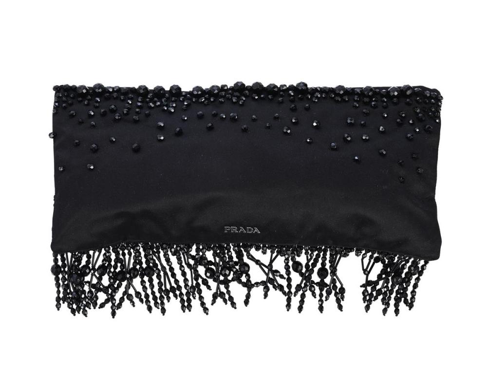 Accessories

Handbags

CLUTCH, PRADA, black silk, black stones, 31x13 cm.