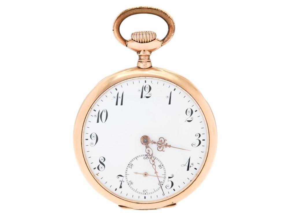 Watches

Omega

OMEGA, pocket watch, 49 mm, Case no. 3832622, 14K gold, lever escapement, dial not signed, engraving, dents, approx. 1905.