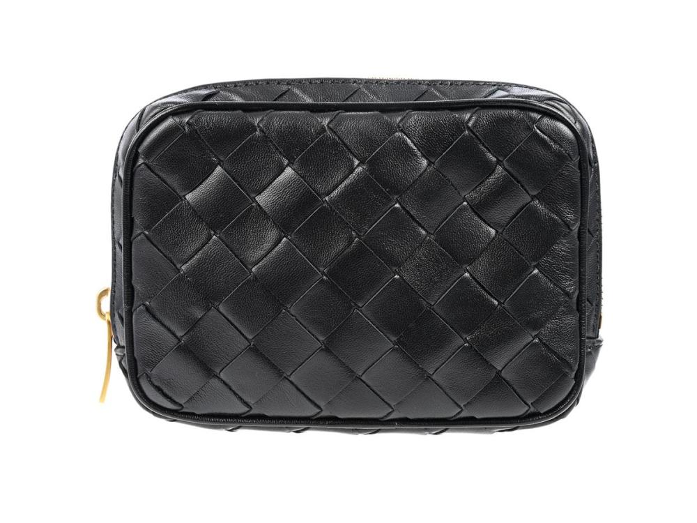 Accessories

Necessaires

TOILETRY CASE, BOTTEGA VENETA, Intercciato medium Organizer, black leather, gold-tone hardware, 14x10x3,5 cm.