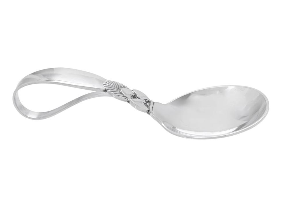 Silverware

Cutlery

GEORG JENSEN, christening spoon, Cactus, sterling silver, weight 28,1 g. original box.