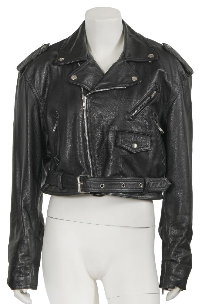 A Jean Paul Gaultier black leather biker jacket, circa 1988

A Jean Paul Gaultier black leather biker jacket, circa 1988

Junior Gaultier label, size L, with asymmetrical front zip closure, metal buckle to integral belt, epaulettes, vent and patch pockets, logo-embossed snap-buttons, chest 112cm 44in

Share this lot: