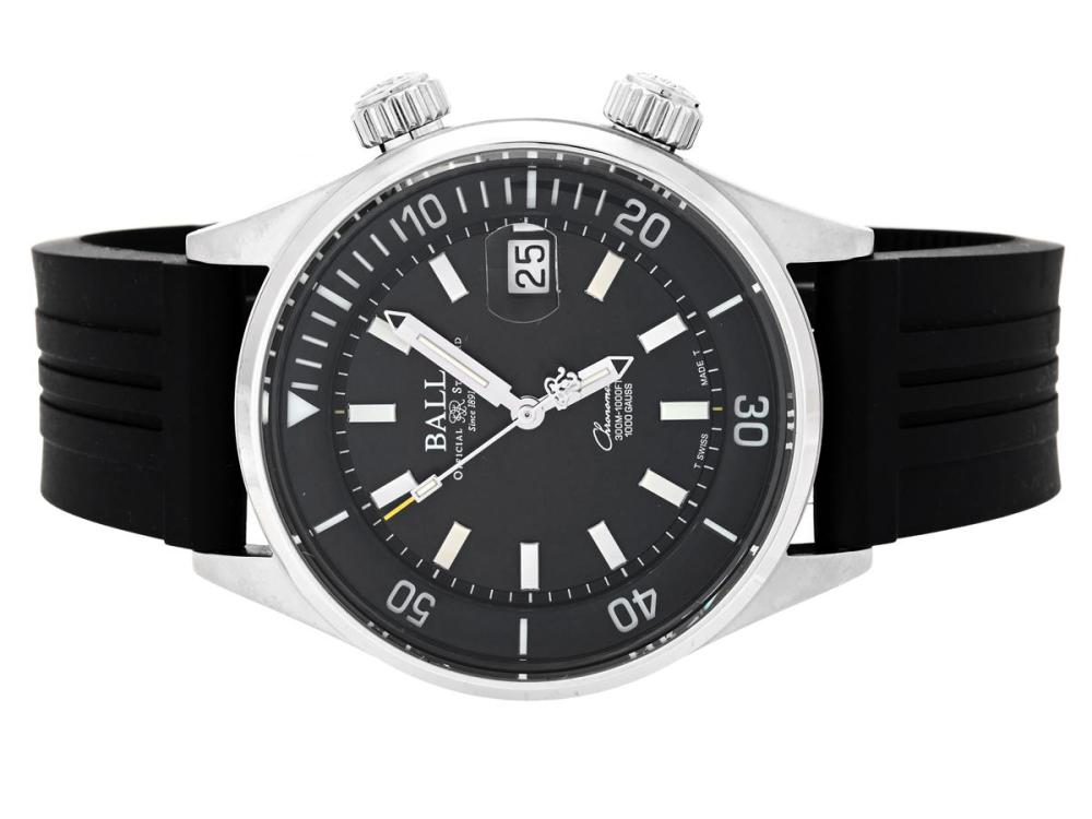 Watches

Miscellaneous watch

BALL, Engineer Master II, Diver Chronometer (300M-1000FT 1000 Gauss, T Swiss Made T), Cal , Serial no. 2210484, Ref no. DM2280A-P1C-BKR, men´s wristwatch, 42 mm, steel, self winding, sapphire crystal, date, rotatable inner bezel, rubber strap, original buckle, certificate, December 2024, box, paper box. Limited and numbered (No. 0222/1000).