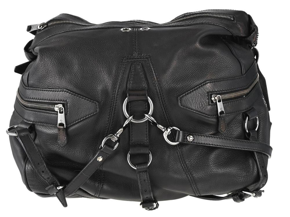 Accessories

Handbags

BAG, ALEXANDER MQUEEN, black leather, dark silver-tone hardware, 32x30x11 cm, dustbag.