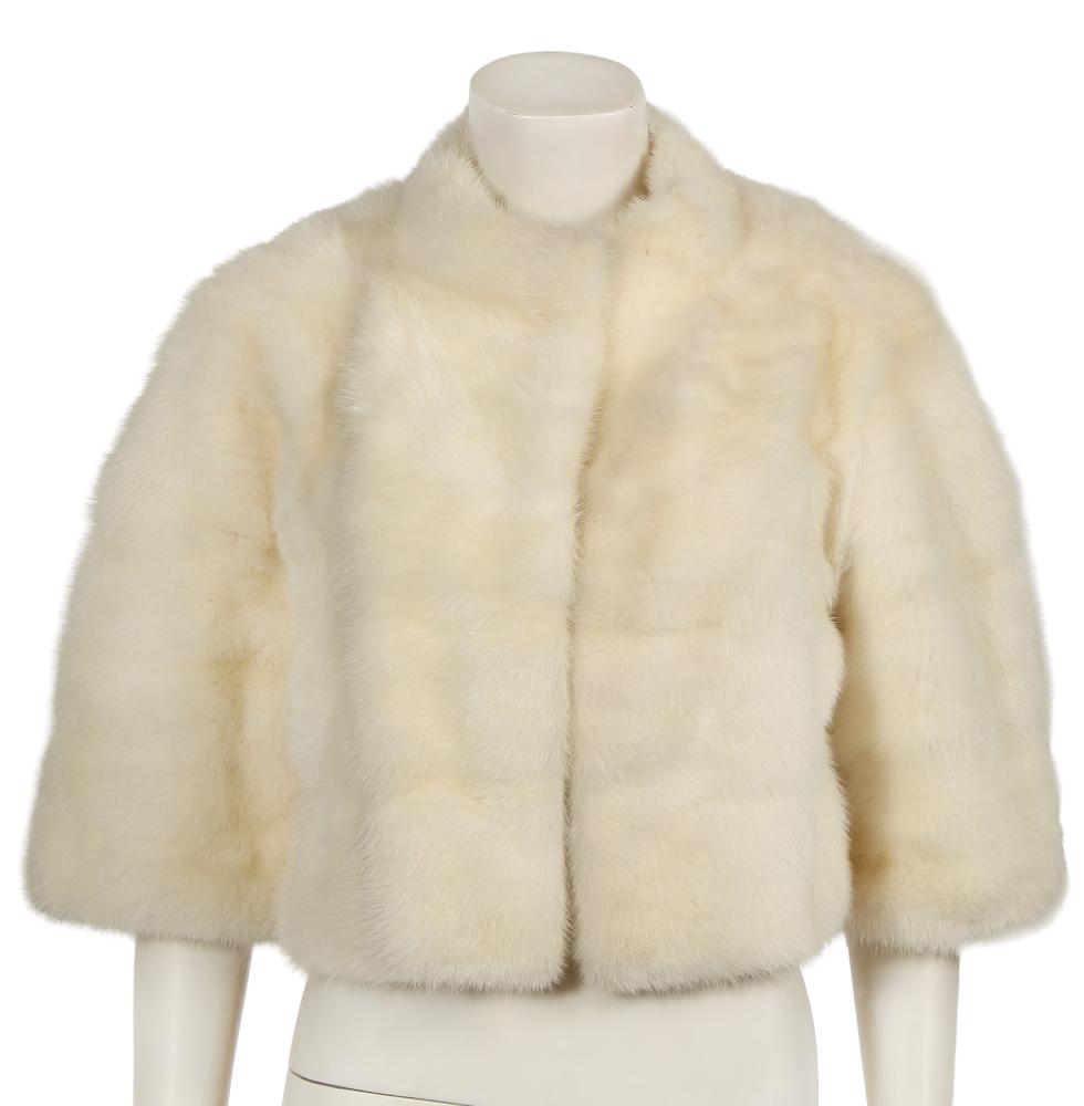 A Jeanne Lanvin cream mink jacket, 1950s

A Jeanne Lanvin cream mink jacket, 1950s

labelled, cropped with a boxy cut, elbow-length sleeves, bust 97cm 38in

Share this lot: