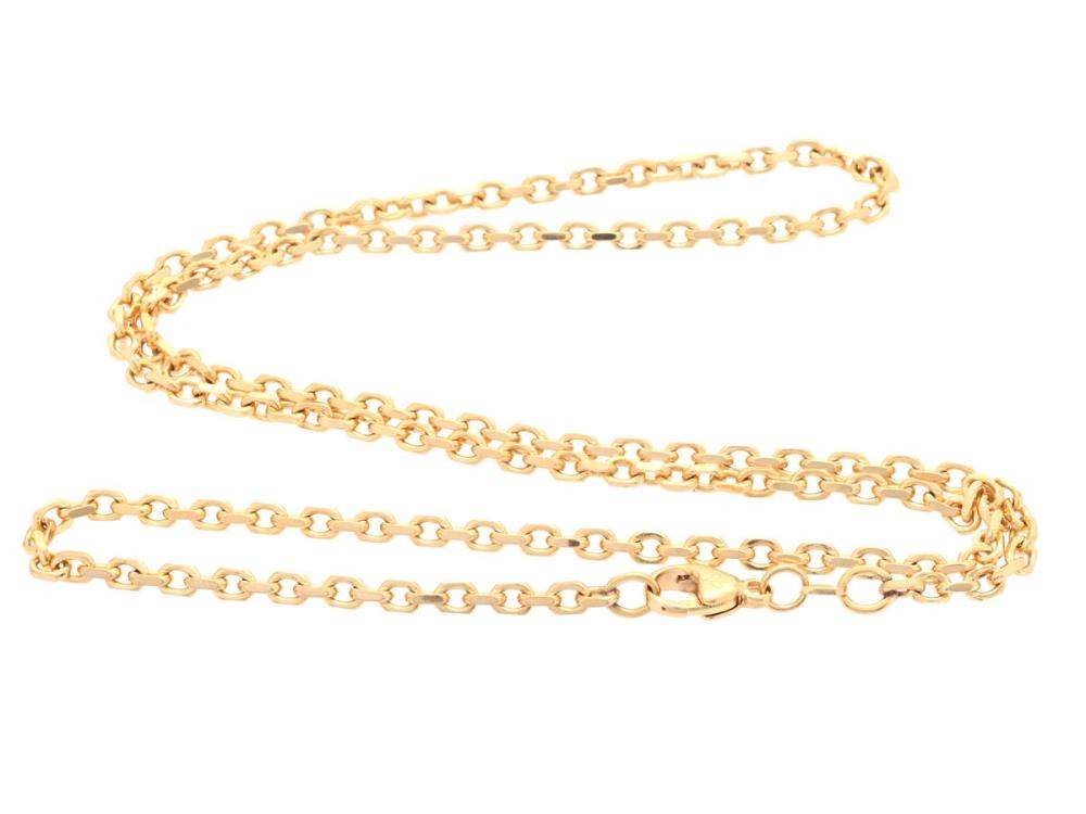 Jewellery

Chain

CHAIN, 18K gold, anchor, Balestra, length 54 cm, weight 18,0 g.