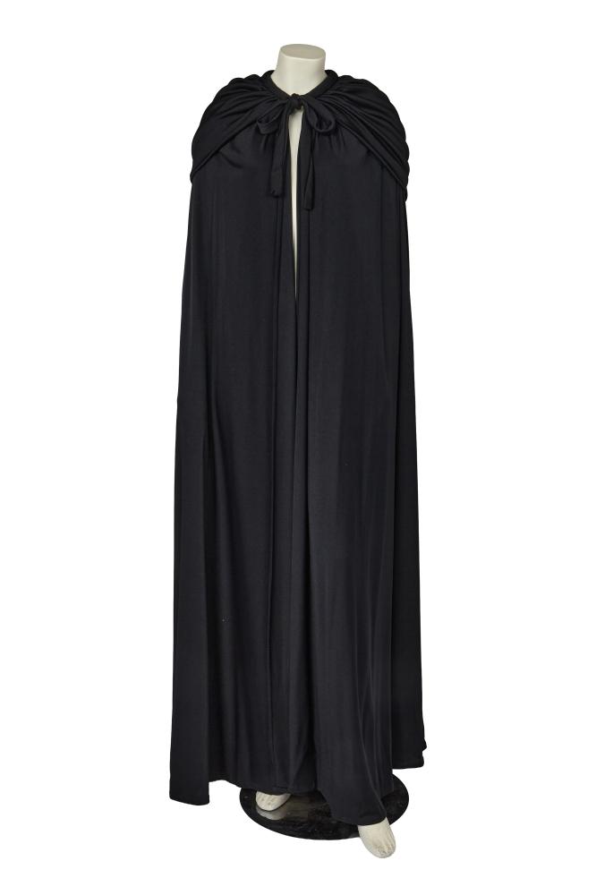 A Loris Azzaro black jersey evening cape, 1970s

A Loris Azzaro black jersey evening cape, 1970s

labelled, with neck ties, hood

Share this lot: