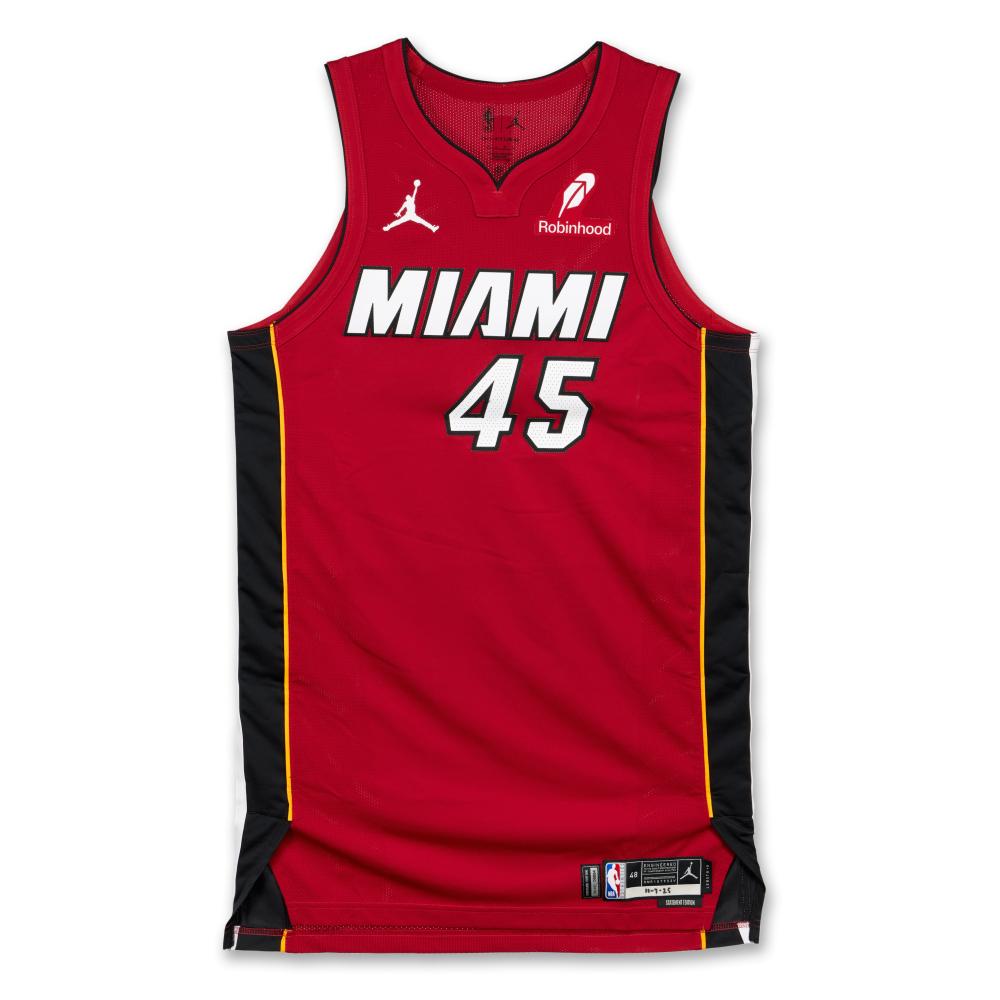 Davion Mitchell Miami Heat 2025-2026 Emirates NBA Cup Game Worn Statement Edition Jersey

NIKE, NIKE MESH JERSEY, SIZE 48 (+6 LENGTH)

MESH

This home ‘Statement Edition’ jersey was worn by Davion Mitchell on November 7, 2025, during the Emirates NBA Cup, when the Miami Heat played the Charlotte Hornets.

Mitchell finished with 9 points, 5 rebounds, 5 assists, and 3 steals. The Heat beat the Hornets, 128-108.

Davion Mitchell was drafted with the 9th pick in the 1st round of the 2021 NBA Draft out of Baylor University. At the time of cataloging, he has career averages of 7.9 points, 3.9 assists, and 1.9 rebounds per game.

This jersey has been photomatched by Sotheby’s Photomatching.