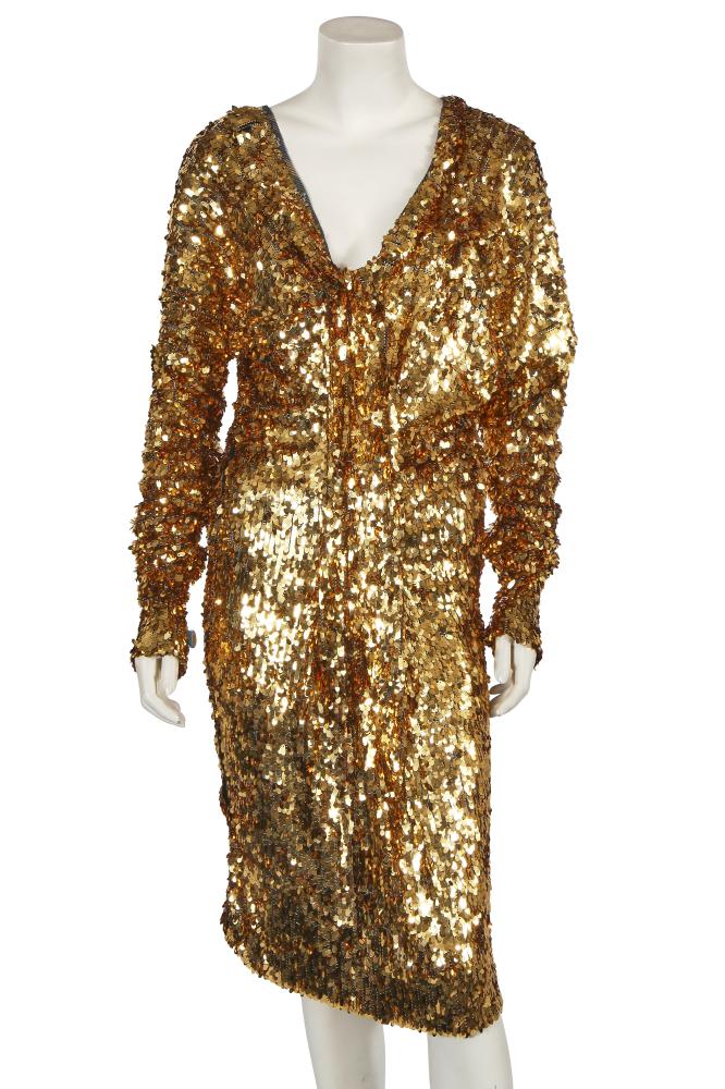 A Vivienne Westwood gold sequined dress, ’World Wide Woman’ collection, Autumn-Winter 2011-12

A Vivienne Westwood gold sequined dress, ’World Wide Woman’ collection, Autumn-Winter 2011-12

yellow on ivory label, with irregular gathers to front and back, long sleeves, bust approx 96cm 38in

Share this lot: