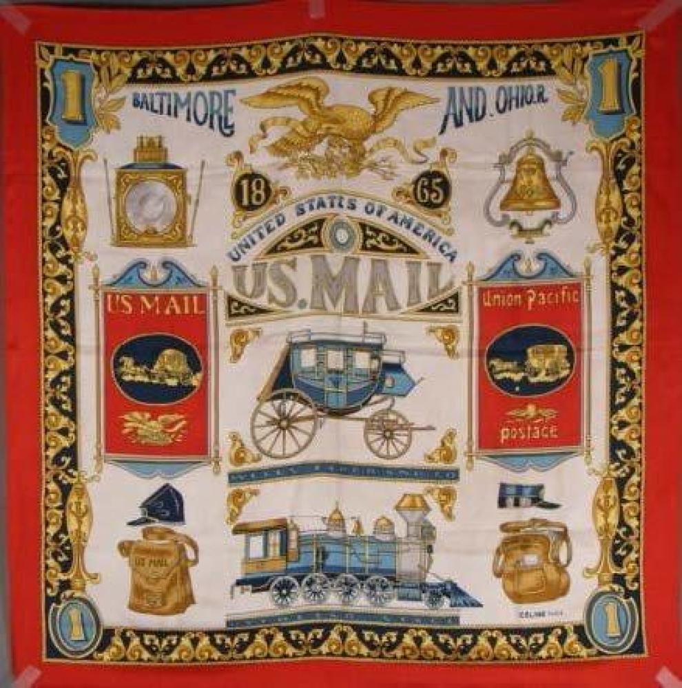 CELINE PARIS

Foulard "United States of America" Tâches