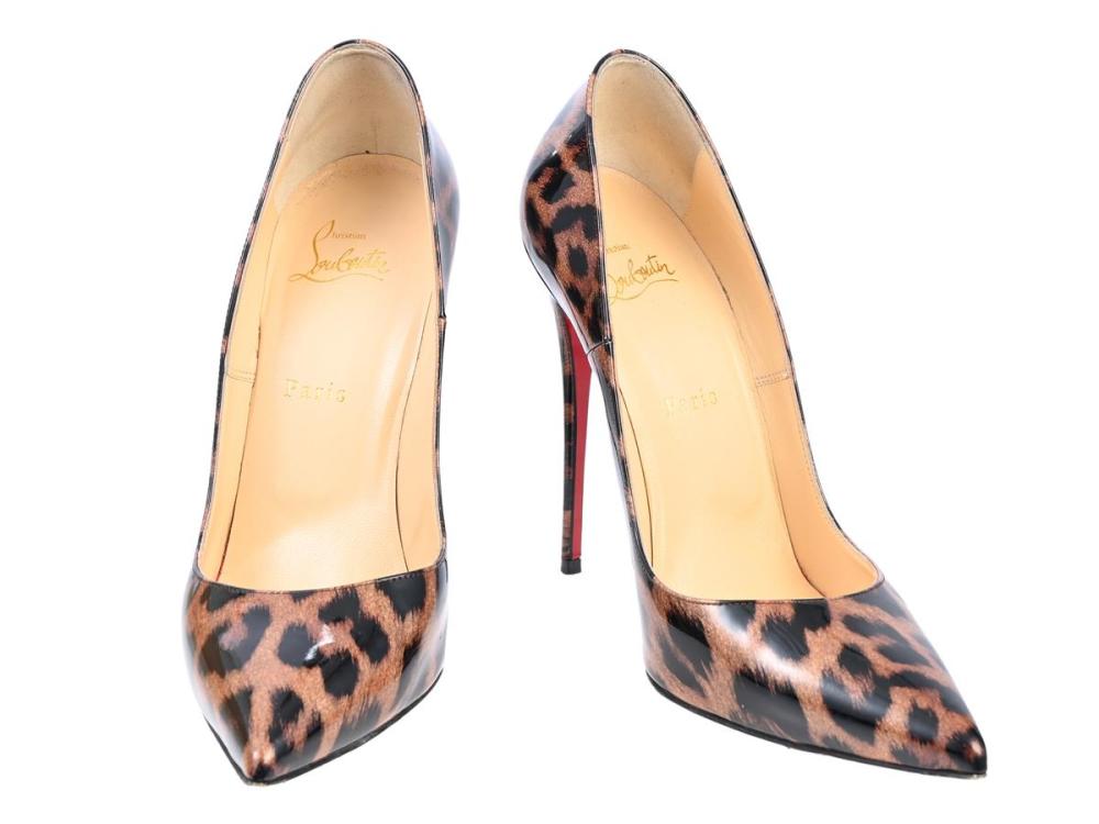 Clothes

Shoes

SHOES, CHRISTIAN LOUBOUTIN, Pumps, brown, black leopard pattern, size 40, dustbag, box.