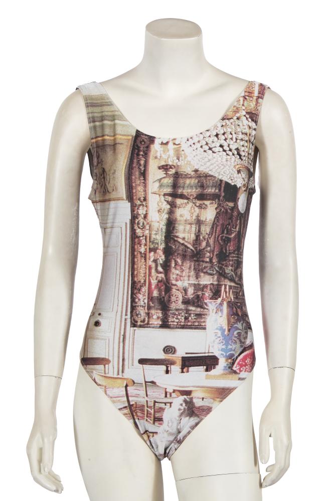 A Vivienne Westwood printed lycra swimsuit, ’Salon’ collection, Spring-Summer 1992

A Vivienne Westwood printed lycra swimsuit, ’Salon’ collection, Spring-Summer 1992

red on white woven label, printed with photographic images of an 18th-century salon, bust 86cm 34in

Share this lot: