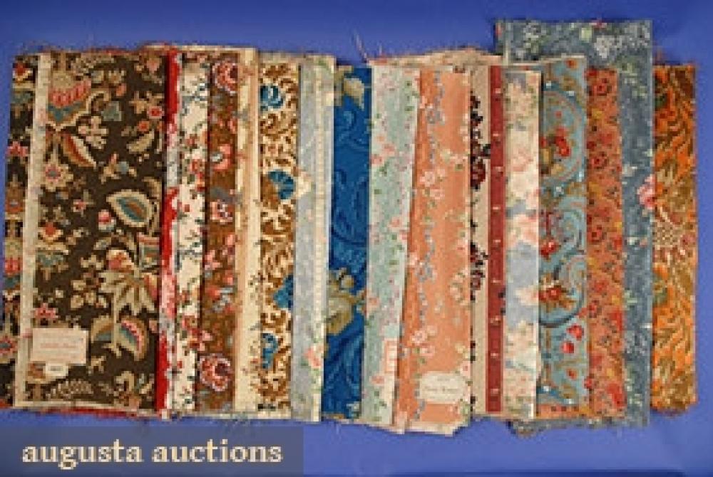 PRINTED FRENCH FABRICS, LATE 19th C-1930s

15 designs, 23 pieces, all floral, mostly cotton, many w/ original Paris paper labels, good-excellent.		
Bid Online
Price Realized: $287.50Category:FabricEra:1890-1920
11.7027.823.105